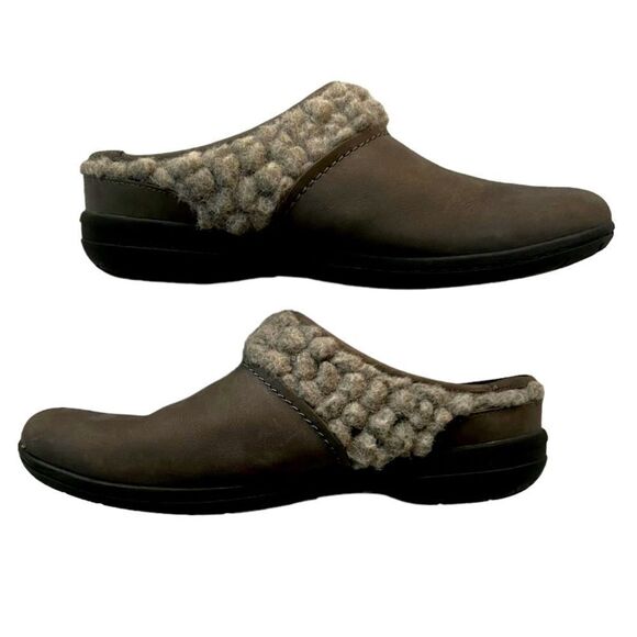 Merrell Clog Mule Gray Encore Kassie Slide Wool Slip On Casual sz 8 - Picture 1 of 10